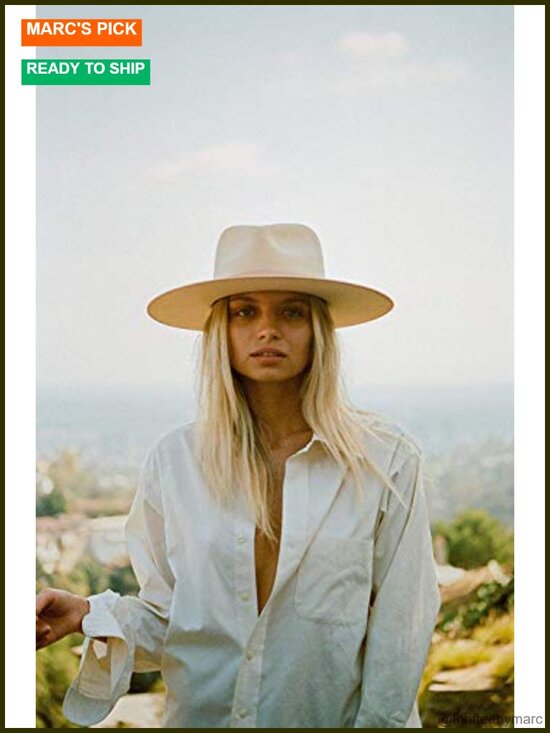 100% Australian Wool Fedora Hat, Wide Brim Structured, UPF 50+ Protection main image 4